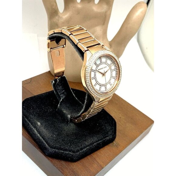 Michael Kors Women's Watch MK3313 Kerry Quartz Mother of Pearl Rose Gold Steel - Picture 2 of 13